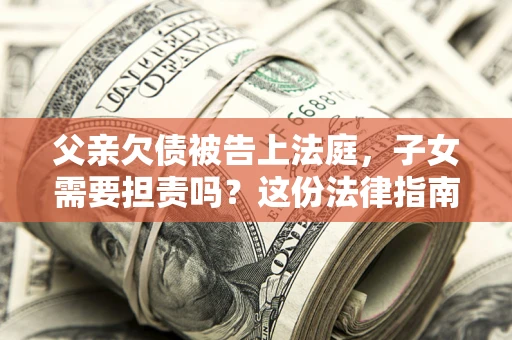 武汉父亲欠债被告上法庭，子女需要担责吗？这份法律指南必须看完