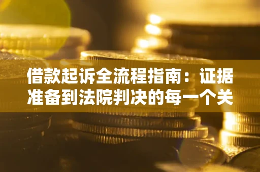 武汉借款起诉全流程指南：证据准备到法院判决的每一个关键步骤